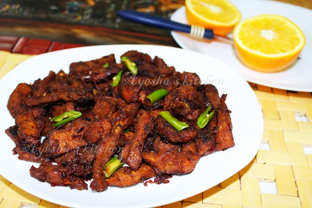 Beef Chilly Dry Fry