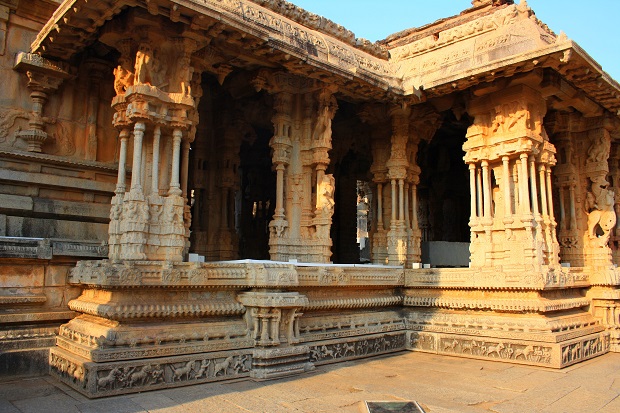 Musical pillars at Vithal Temple Complex, Hampi, Karnataka