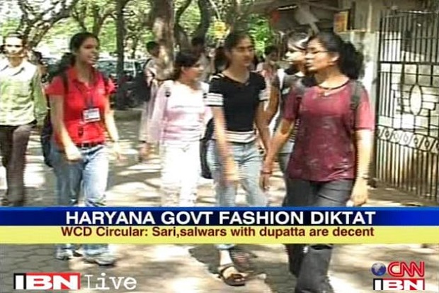Women and Child department, Haryana dress ban