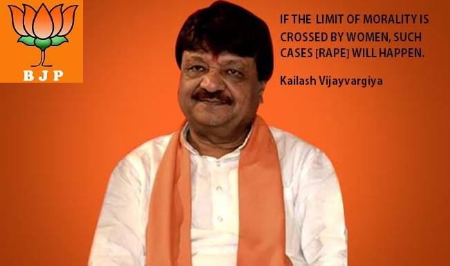 kailash vijayvargiya on rape