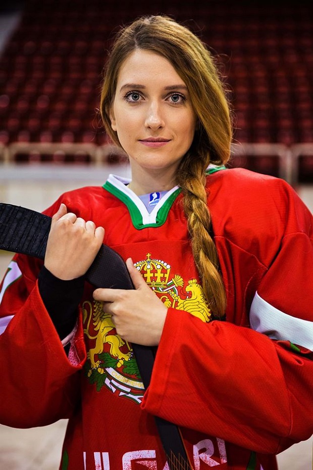 Tzvetana, plays in the national ice hockey team of Bulgaria.