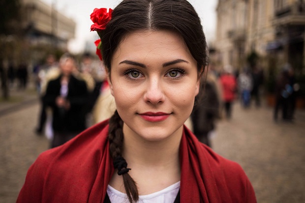 Young woman from Moldova.