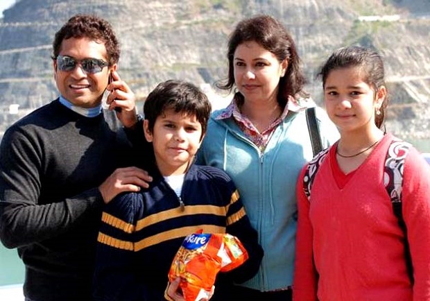 Sachin Tendulkar Family Photo