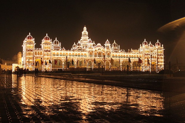 Royal Palace Mysore at Diwali