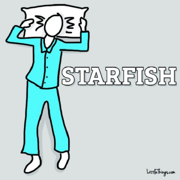 starfish-position-of-sleeping