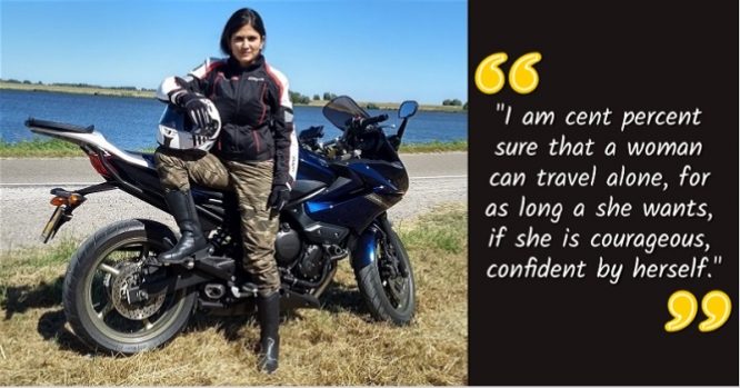 Story Of Roshni Sharma The First Indian Female Biker To Ride Solo From