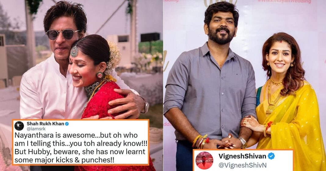 Husband Vignesh Engages In Twitter Banter With Shah Rukh Khan On SRK