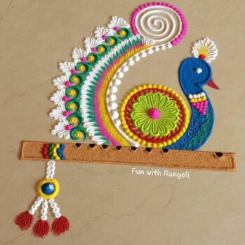 31 Peacock Rangoli For Diwali Your Just Cannot Miss