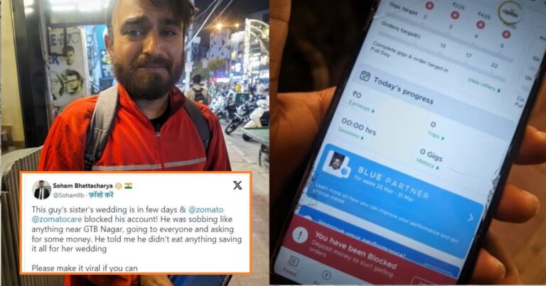 Zomato Responds After Delivery Man Breaks Down In Tears Over Blocked