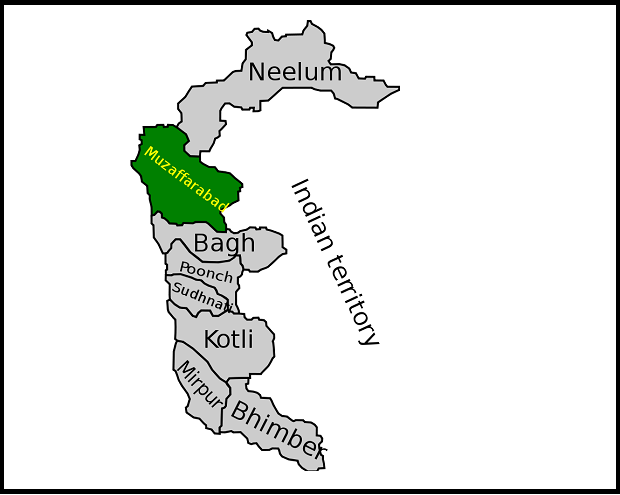 नक्शा के- आजाद-कश्मीर