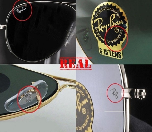 how to identify original ray ban frames 