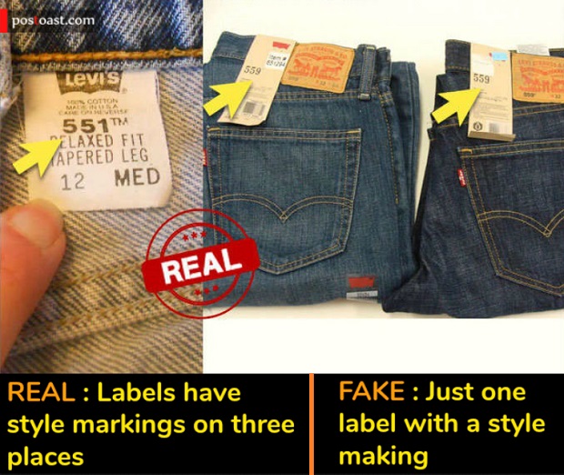 Original Levi's Jeans From Fake Ones
