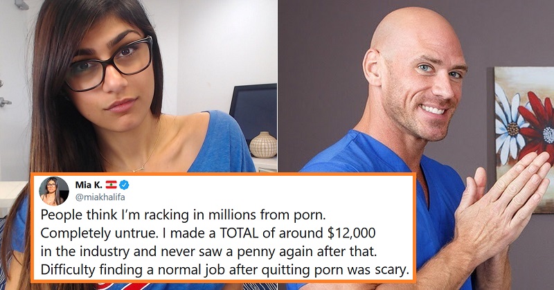 Johnny Mia Khalifa - Mia Shared Her Lifetime Income From Videos And Legend Johnny Gave A Perfect  Reply