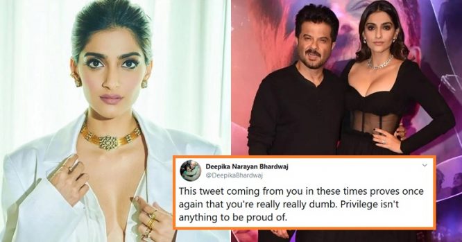 Sonam Kapoor Gets Schooled Online After She Says Her Star-Kid Privilege ...