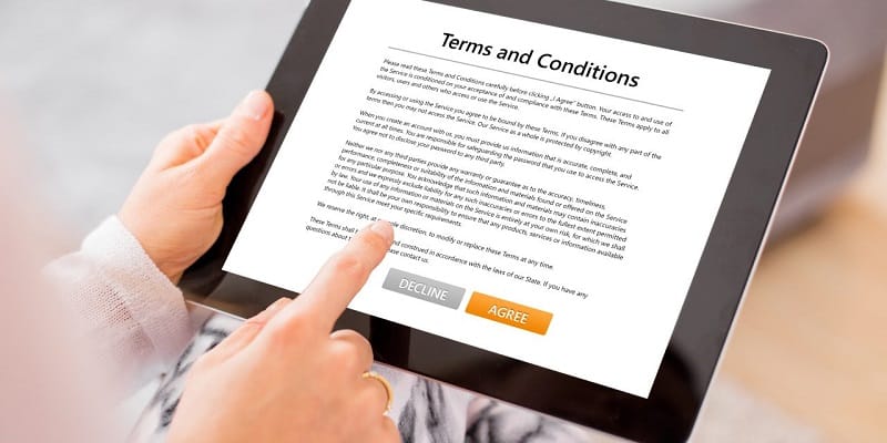 Read the terms and conditions