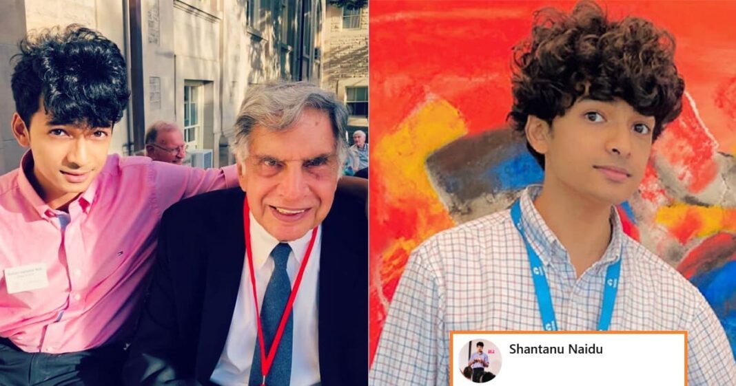 Ratan Tata Millennial Friend Shantanu Naidu Shares A Heartfelt Message ...