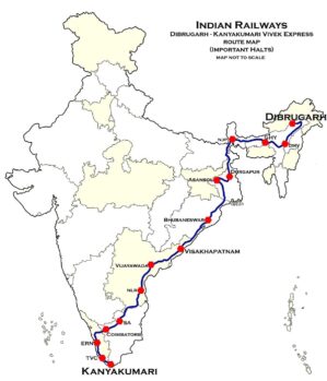 Everything About India’s Longest Train Route Which Covers More Than ...