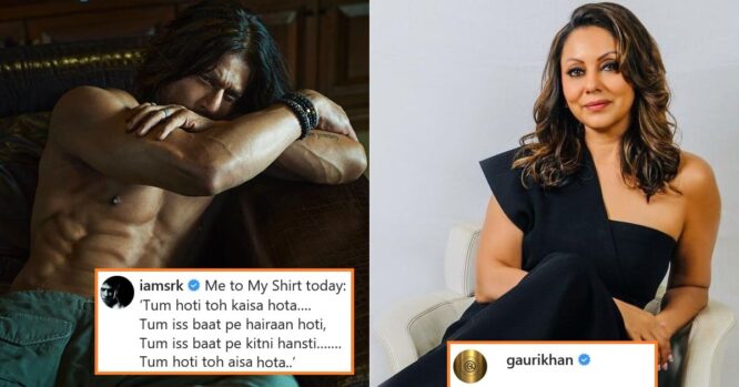 Gauri Khan Hilarious Comment On Srks Shirtless Photo Is Something You Cannot Miss 