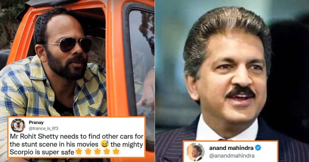 Anand Mahindra Responds After Being Praised For Mahindra Scorpios Safety