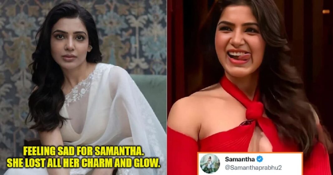 Samantha Ruth Prabhu Gives Savage Reply To Troll Who Said She Has Lost