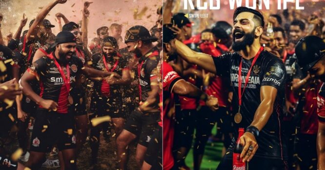 AI Imagines RCB Winning The IPL Trophy, The Celebration Photos Go Viral