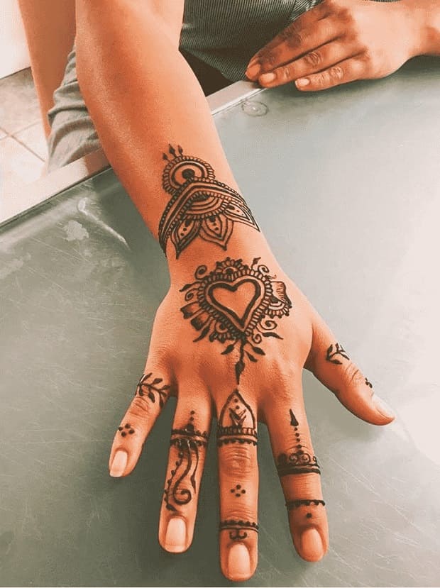 Ring Finger Henna Mehndi | Mehndi Creation | Mehndi designs for fingers, Finger  henna, Ring mehndi design