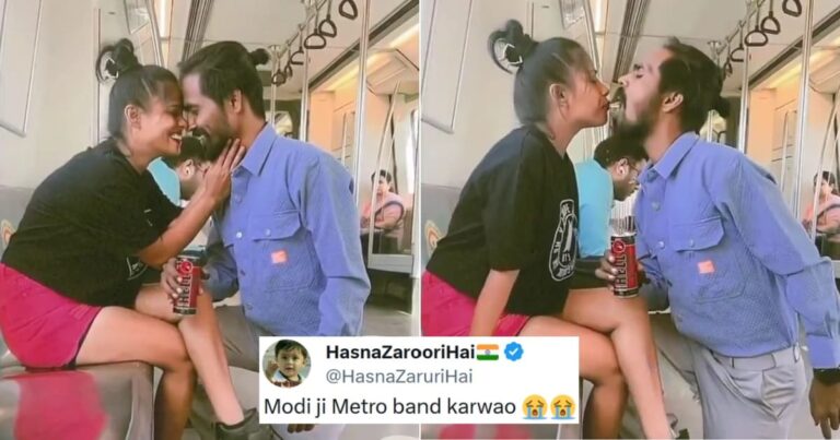 Dmrc Reacts After Video Of Couple Drinking From Each Other’s Mouth In Delhi Metro Goes Viral