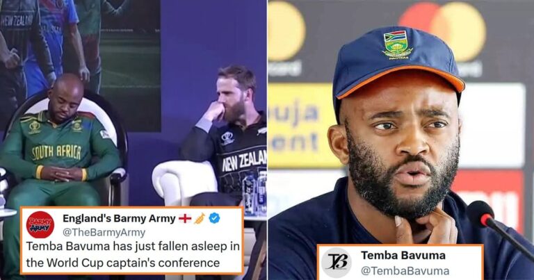 Temba Bavuma Responds After A Photo Of Him Sleeping At The Captains ...