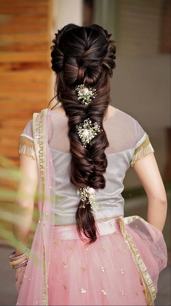 South Indian Bridal Hairstyle | Beautiful reception hairstyle From  @yuras_beauty_academy Follow @southindianbridalhairstyle for bridal  hairstyle inspiration ✨️ #braids... | Instagram