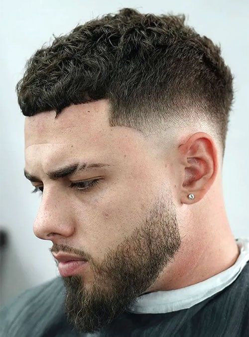 fade haircut with dimension