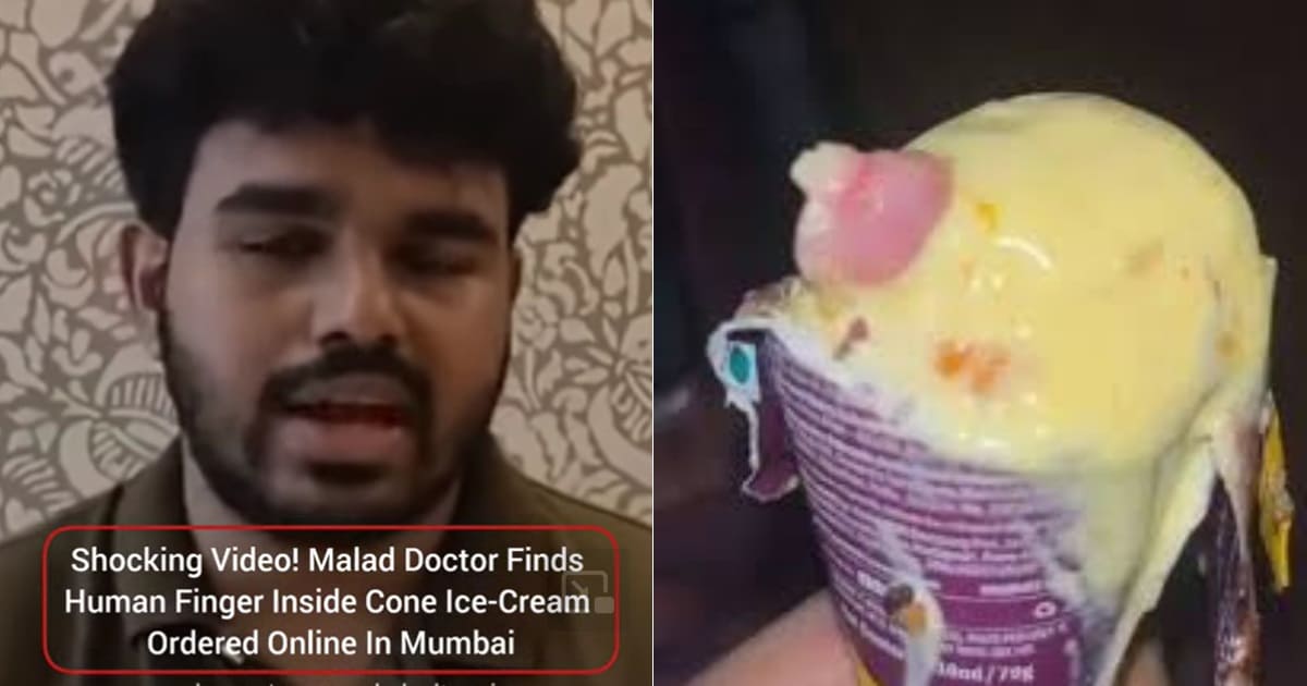Finger in ice cream cone mumbai