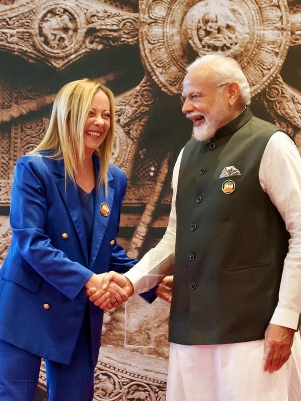 PM Modi with PM Italy