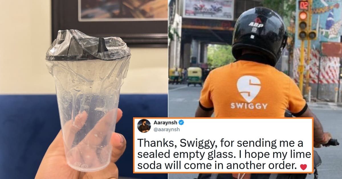 Swiggy sends empty soda