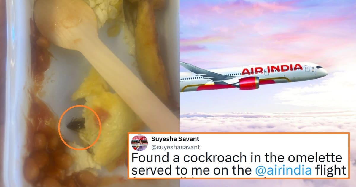 Air India Responds After Passenger Finds Cockroach In Food On Delhi-New ...